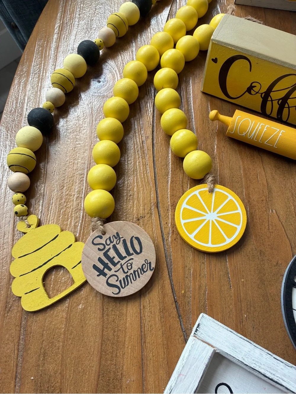 Lemonade & Summer Coffee or Tea Decorative Kitchen Accents - or Classroom Decor